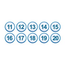 아이넘버 파랑 11-20 아크릴문자 방번호