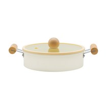 코닝웨어 버터 인덕션 세라믹 쿡웨어 22cm 전골냄비, 320x230x110mm, 혼합색상