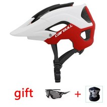 쇼에이 헬멧 시스템 코모 오픈페이스 헬멧 cairbull 모든 지형 위장 초경량, 검정 빨강 흰색, m(54-58cm)