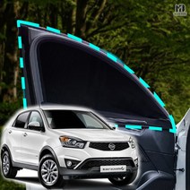 메이빈 차박 모기장 방충망 코란도C, SUV/RV-2열(좌+우)+세차타월