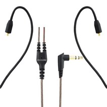 3.5mm 유선 헤드폰 오디오 케이블 이어폰 MMCX 커넥터 소니 Shure SE215/SE315/SE425/SE535 용 분리형, 한개옵션0