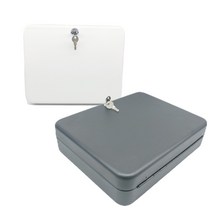 열쇠보관함 주차키박스 열쇠함 매매상사 비품키 사물함 락카 키뭉치 학교 관리실 차키걸이 주차장 아파트관리실사용 36개 키보관케이스, 화이트