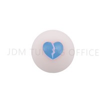 견인볼 견인장치 고리 JDM 오목 깨진 심장 볼 스틱 기어 시프트 노브 레버 자동차 레이싱 라운드 시터 액, 화이트 블루, 12 White-blue