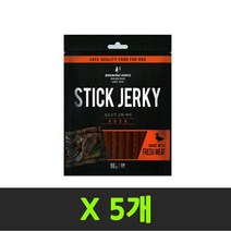 바우와우 스틱 져키 90g X 5개 소고기 양고기 오리고기, 오리고기 져키 90g