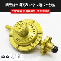 가정용 가스 감압 조절 밸브 LPG 압력 조절기 감압기, 가스밸브(시계제외)+버클2개+패드2개