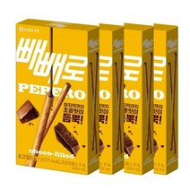 롯데 초코필드 빼빼로 53g 4개 빼빼로데이 탕비실 어린이집 수능 사무실간식 주전부리 하트, 5개