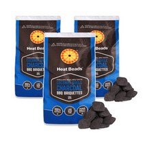 히트비드 코코넛 차콜 브리켓 숯 4kg 3개세트, 01.히트비드 코코넛 차콜브리켓(숯)4kg 3개