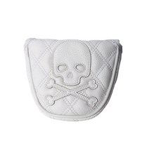 메다 골프 스컬 스티치 헤드커버, 화이트