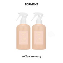 포맨트 섬유 향수 방향제 탈취제 코튼메모리 2개 섬유유연제 증정, 250ml + 250ml (섬유유연제 증정)