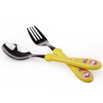 두기 아동 스푼+포크 2종 (노랑) 6세트