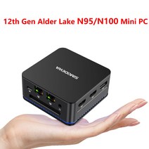 SZ BOX 데스크탑 게이밍 PC 인텔 12 세대 알더 레이크 N95 N100 미니 윈도우 11 LPDDR5 12GB DDR4 16, 06 N95 16GB 1TB_02 AU