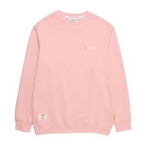 [국내정식매장] 내셔널지오그래픽 N213USW910 폴하스 스몰 로고 약기모 맨투맨 티셔츠 PINK