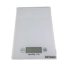 SETAKO 세다 공업 1g 단위로 최대 5kg 계량 디지털 스케일 키친 스케일 정밀 저울 전자 저울 간이 일본어 설명서 첨부 (화이트)