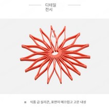 안전한 실리콘 방열패드 미끄럼 방지 매트 컵홀더 냄비받침판, 오렌지색
