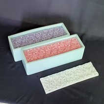장미 꽃 매트 (1kg 하늘색 몰드용) 수제 실리콘 몰드