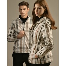 [정품인증] 258866 닥스 골프 [ONLINE EXCLUSIVE] [PREMIUM] 남성 전판 체크 패턴 간절기 점퍼 DGJU3C901I2, 110