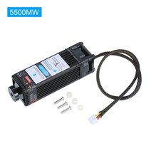 레이저각인 소형 금속 각인기 5.5w 10w 전문 레이저 모듈 레이저 헤드 450nm 블루 레이저 레이저 조각 기계 나무 마킹 절단, 5500mw