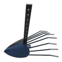 관리기용 수확 쟁기 고구마 감자 양파 마늘 땅콩 땅속작물 캐는 수확기 미니 관리기 농기계 도구, 블랙 + 1개