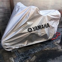 야마하 바이크 주차 커버 자외선차단 방수 덮개 R1M R3 R6 XMAX NMAX TMAX MT07 09, 코튼 옥스포드 실버개
