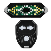 자전거 오토바이 후미등 브레이크등 테일 라이트 회전 신호 무선 원격 제어 산악 테일 라이트 충전식 깜박이 헤드 라이트, 1-전조등 후미등