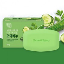 피부관리 오이추출물 싱그러운 오이 세안 비누 4개입, 오이비누4개입