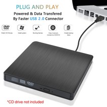 디비디플레이어 CD리더기 씨디롬 5gbps usb 2.0 dvd cd-rom rw 드라이브 외부 광학 드라이브 인클로저 sata to usb 외부 케이스 노트북 노트북 드라이브, 없음, 한개옵션0