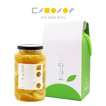 담아요 수제과일청 선물세트(포장무료) 각종답례품 부모님선물 추석명절선물, 1세트, (1구포장)레몬청 650g