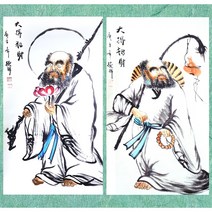 기모아 달마도 달마그림 달마 개업 족자 집들이선물, 01. 연꽃 달마도