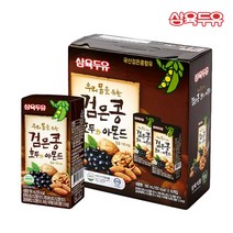 [우리콩베지밀2단계] 삼육두유 검은콩 호두아몬드, 190ml, 1박스