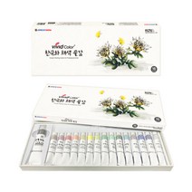 종이나라 한국화물감 16색 7.5ml