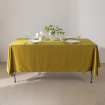 행사용벨벳테이블보 구김없고 늘어나지않는 고급벨벳소재 식탁보, 806(골드), 180x150