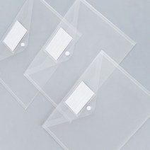 클리어화일 케이스 A4 똑딱이 투명 서류봉투 네임택