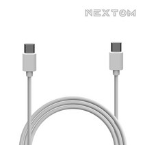 넥스톰 NXT-CC100 고속충전 CtoC 케이블 PD 30W 화이트