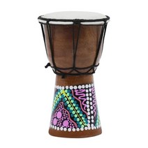 젬베 미니젬베 4 인치 전문 아프리카 드럼 봉고 나무 악기 드럼 액세서리, 어번