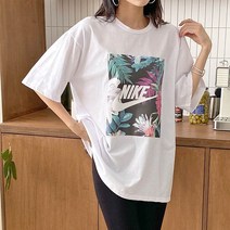 보리맘 나뭇잎 코튼 반팔 면티 운동복 원마일웨어 트레이닝복
