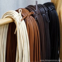 동서스토어 레자가죽 파이핑끈 5mm 인조가죽끈 가죽리본끈 마크마레 가방 재료, 다크그레이(1야드_90cm)