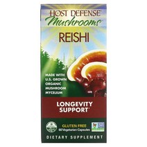 Fungi Perfecti Host Defense 영지버섯 수명 증진 베지 캡슐 60정