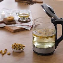 리빙아트 고속 무선 유리전기포트 전기주전자 1.8L, 그레이 1.8L