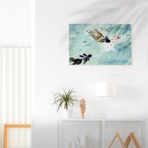 아란아트 연꽃 잉어액자 생기그림 합격운 서재 공부방 인테리어벽꾸미기, 09 수복강녕 붕어