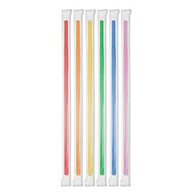 Berkley Square Kurly Straws Wrapped Neon 100 Count (Pack of 20) null, 1