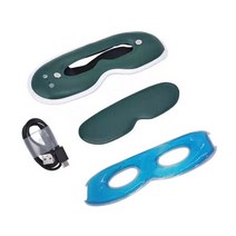 스트레칭 마사지기 마사지매트 매트 안마기 전기적인 눈 진동 난방 감기 젤 아이 마스크 마사지 기분 전환 안심시키다 눈 다크 서클 건강 관리 마사지 소드, 상자 없는 녹색