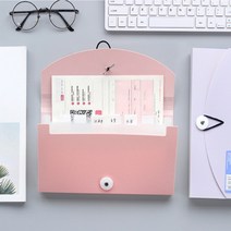 아코디언파일북 월별 거래처별 카드 영수증 거래명세서 전표 티켓 정리 보관 미니 포켓 함, 블랙마카롱