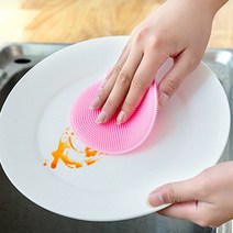 코팅팬 세척 실리콘 수세미 노스크래치 설거지솔 과일 야채 세척