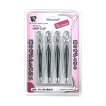 다카라 헤어클립 커트 핀셋 4개입, 투명블랙