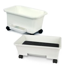 베란다 텃밭화분 클래식 오가닉 베란다화분 상추키우기, 오가닉화분 화이트(바퀴포함)