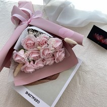 더 라넌큘러스 플라워 + 프리미엄 비누꽃다발 10송이, 연핑크