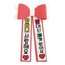 러블리팜 에바폼 컬러 인간 화환 5할머니생신, 코랄핑크, 9.할머니사랑해, 코랄핑크, 1개