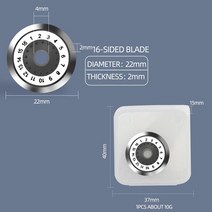 광섬유 절단기 케이블 커팅기 커터 교체 블레이드 커팅 휠 12/16/24 페이스 콜드 커넥션/핫 멜트 섬유, [04] 16-sided hot melt