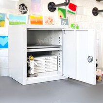 작은 철재캐비넷 사무실 사물함 케비넷 락커장 열쇠형, 01.1.0mm, 04.50X35X39cm코드잠금+파티션