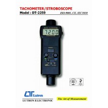 타코메타 회전수측정기 회전계 속도계 스트로보스코프 STROBOSCOPE DT-2259 DT2259 LUTRON 루트론, 1개